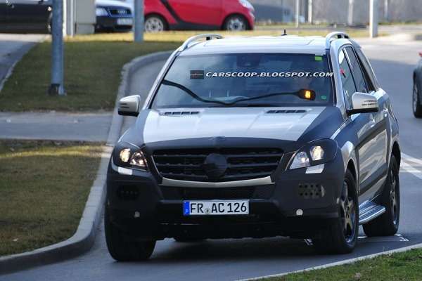 Фотошпионы поймали Mercedes-Benz ML 2012 года