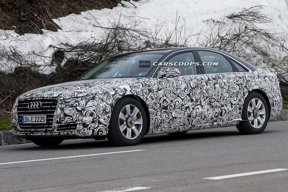 Audi тестирует обновленный седан A8
