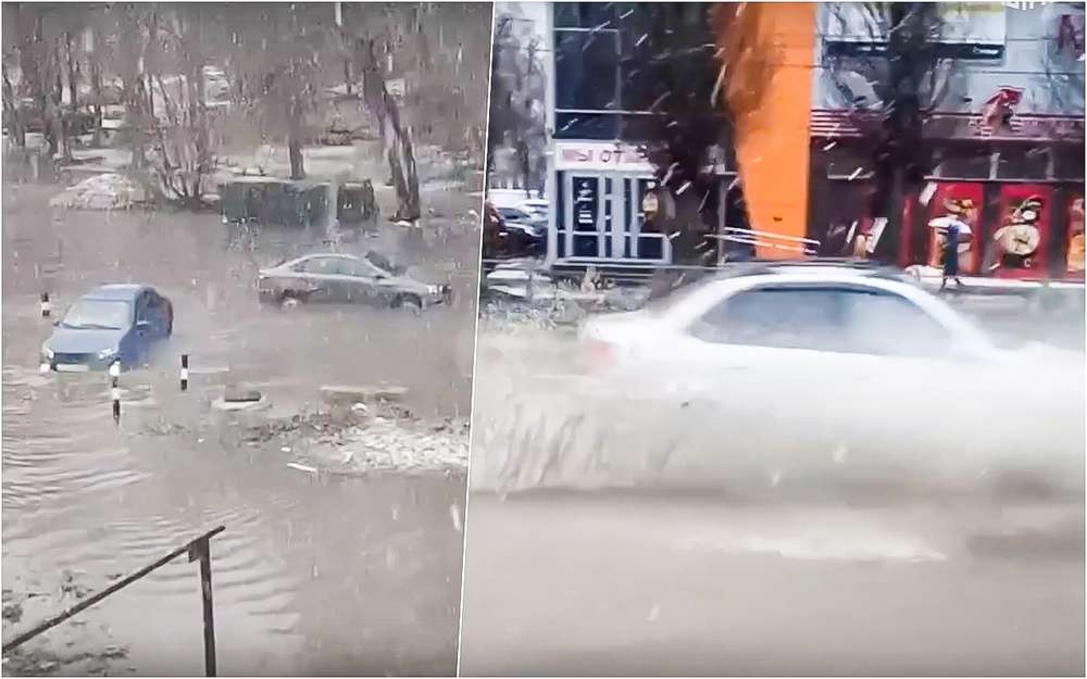 Тольятти уходит под воду: улицы затопило из-за таяния снега