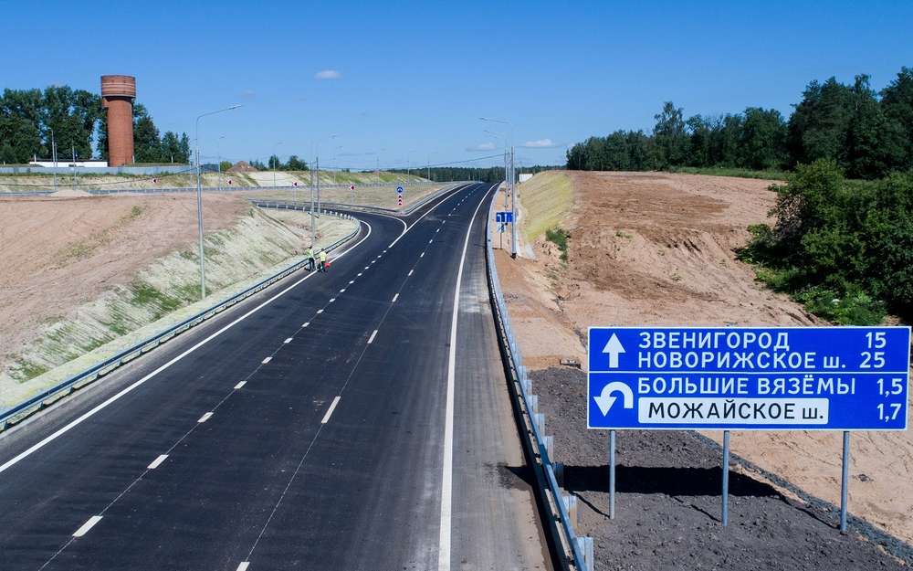 Один из участков новой дороги - ЦКАД-5 протяженностью 23 км, от Можайского до Новорижского шоссе