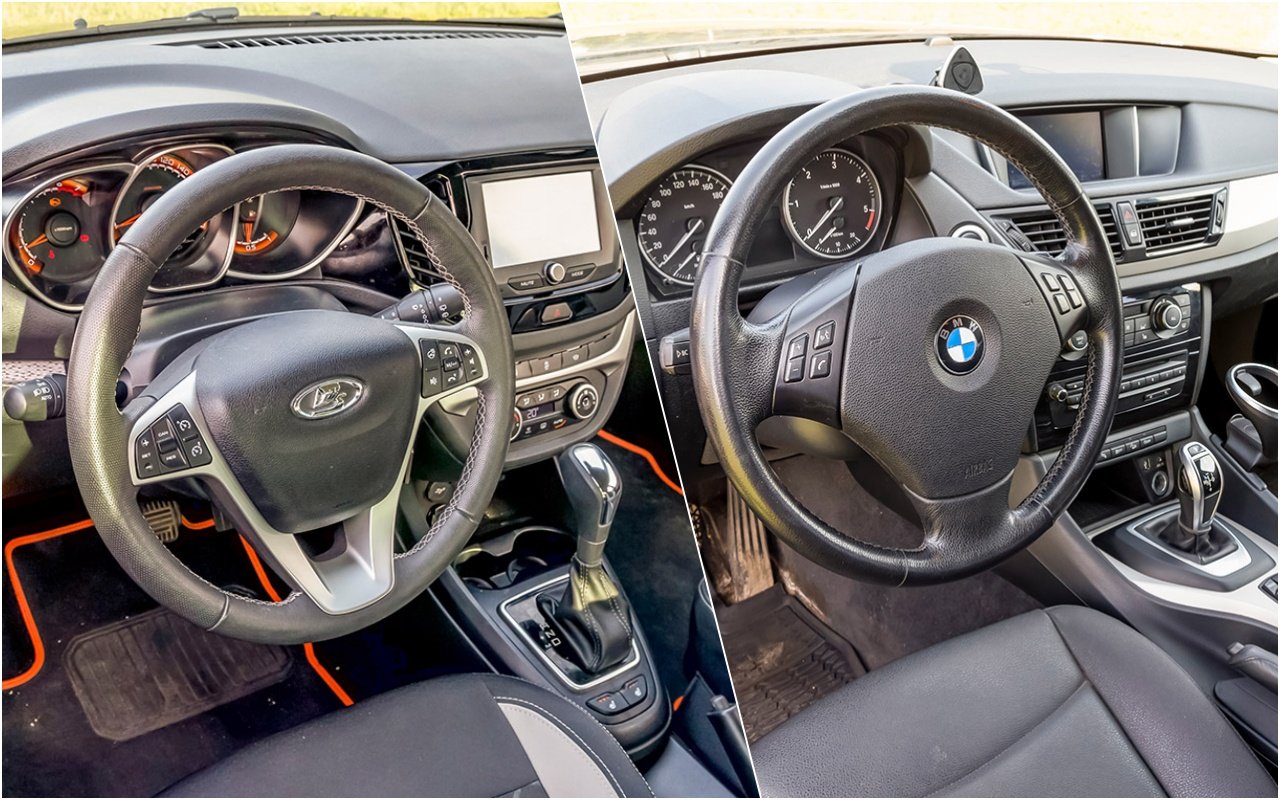Новая Vesta против 7-летнего BMW: чей салон круче?