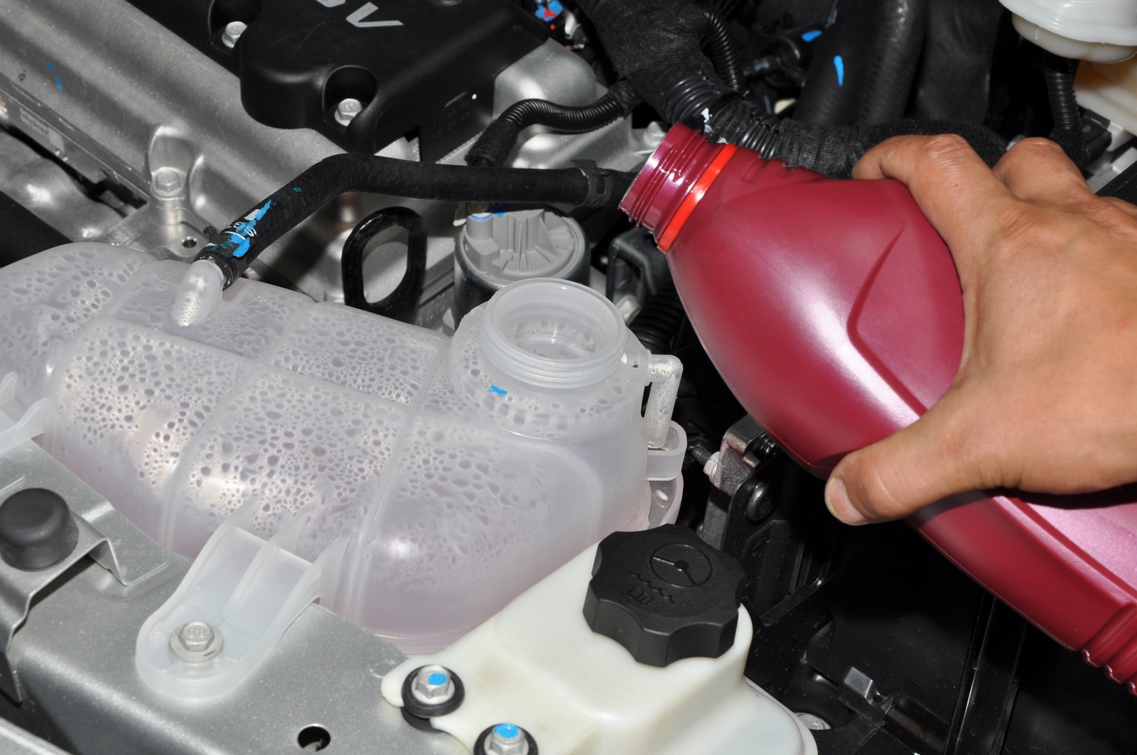 Проверка уровня и доливка охлаждающей жидкости (антифриза) Chevrolet Cobalt Ravon