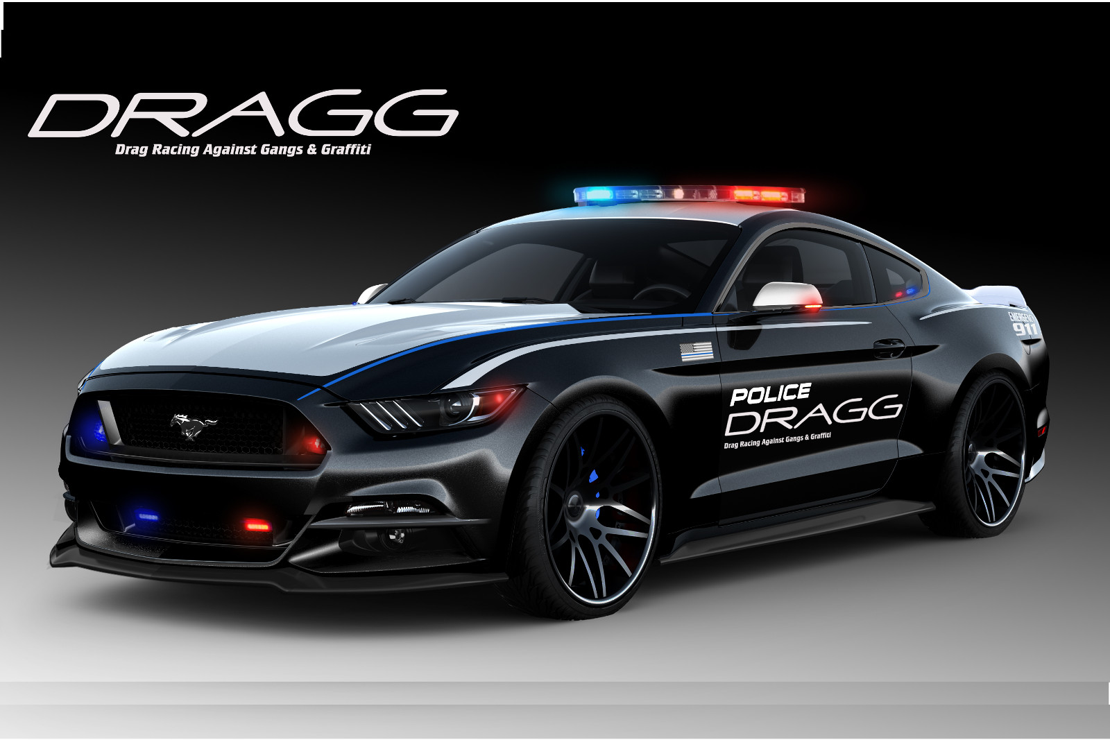 Ford Mustang примерил полицейскую форму.