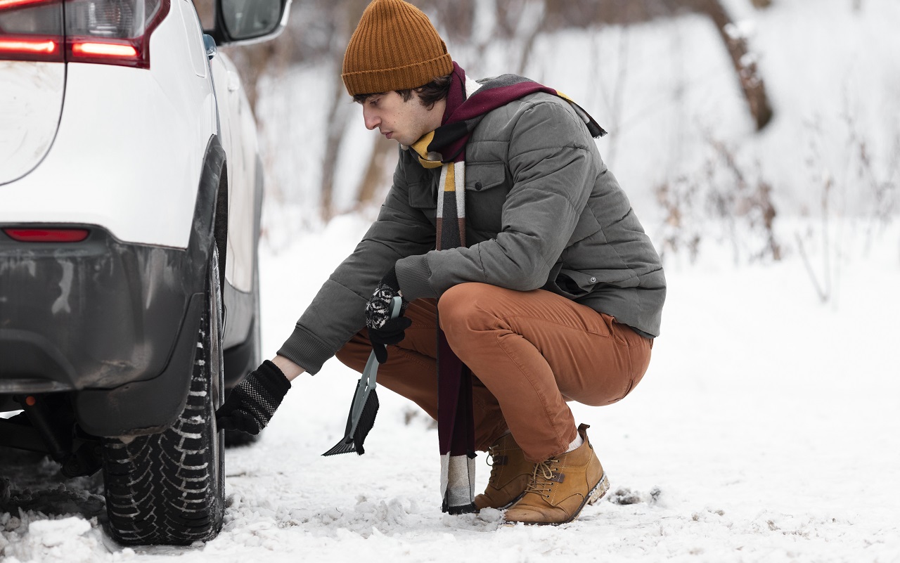 Проверка зимних шин автомобиля
