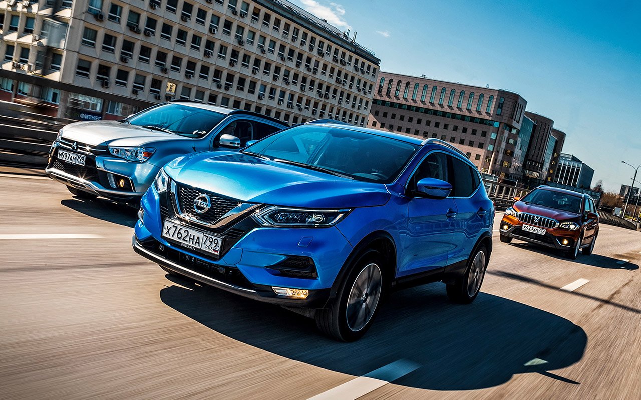 Nissan Qashqai, Mitsubishi ASX, Suzuki SX4 — тестдрайв