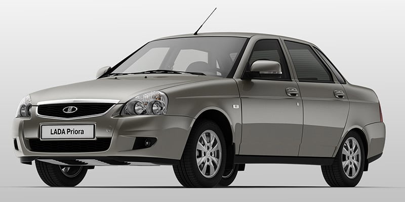 Lada Приора седан 1.6 бензиновый 2008 космос (черный) на DRIVE2